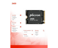 MICRON 2400 512GB PCIe 4.0 M.2 NVMe MTFDKBK512QFM-1BD1AABYYR - 1137172 - zdjęcie 2